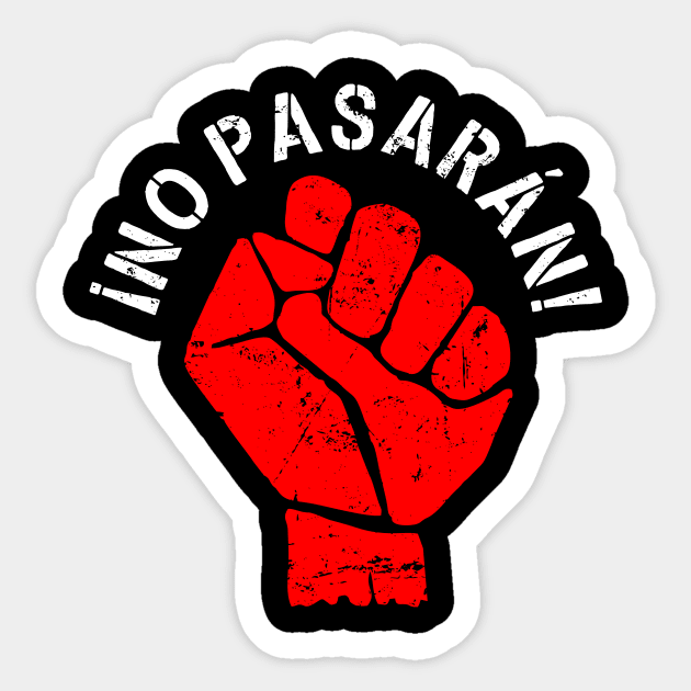 No Pasarán Sticker by The Sarah Gibs